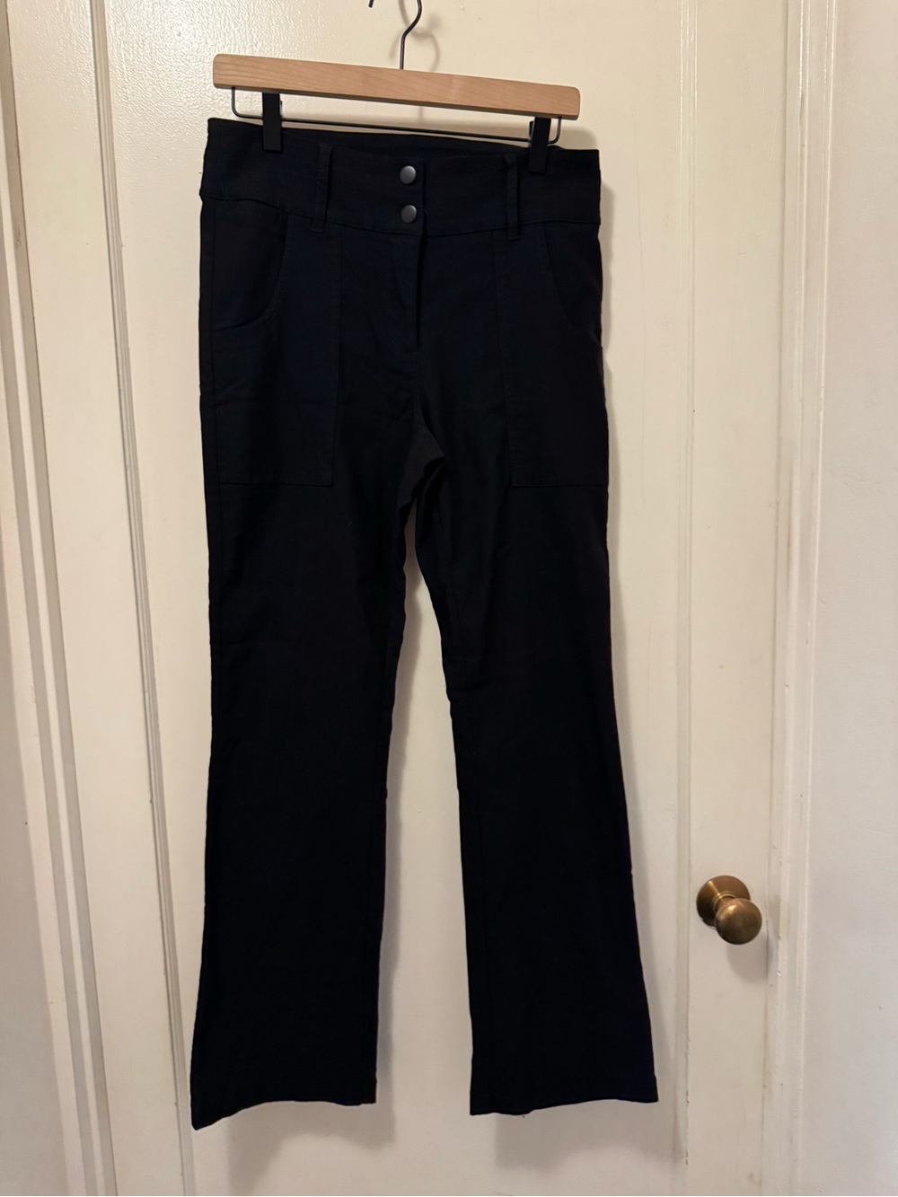 Zac & Rachel Black Flare-Leg Stretch Jeans